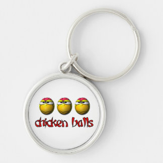 Chicken Balls Keychain