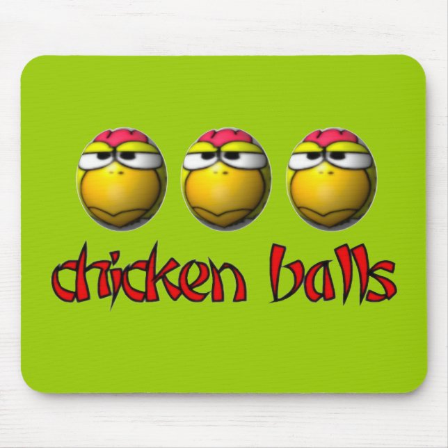 Chicken Balls Mousepad (Front)