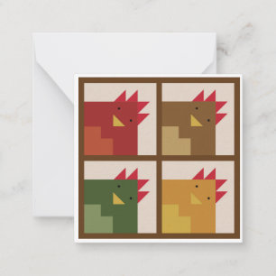 Chicken Barn Quilt Notecards