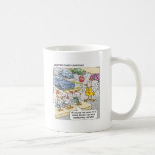 Chicken Barriers Funny Cartoon Gifts & Tees Coffee Mug