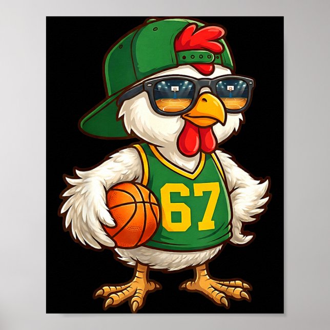 Chicken Basketball 67 Gen Alpha Slang Srts Men Boy Poster (Front)