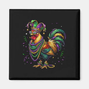 Chicken Beads Mardi Gras Carnival Farming Farmer A Magnet