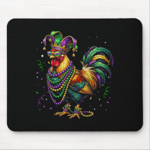 Chicken Beads Mardi Gras Carnival Farming Farmer A Mouse Pad