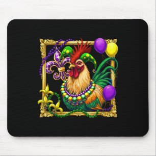 Chicken Beads Mardi Gras Carnival Farming Farmer A Mouse Pad