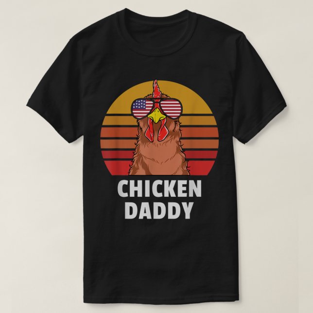 Chicken Best cluckin dad ever  T-Shirt (Design Front)