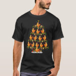 Chicken Bird  Lights Xmas Santa Chicken Christmas  T-Shirt<br><div class="desc">Chicken Bird  Lights Xmas Santa Chicken Christmas Tree</div>