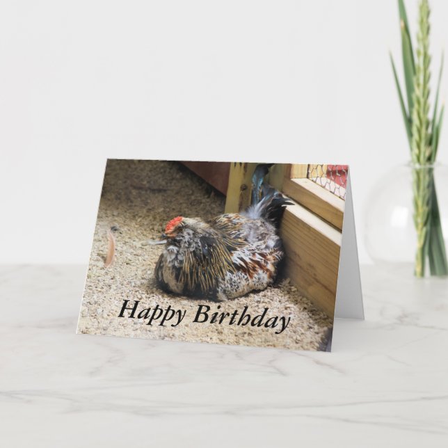 Chicken Birthday Card (Front)
