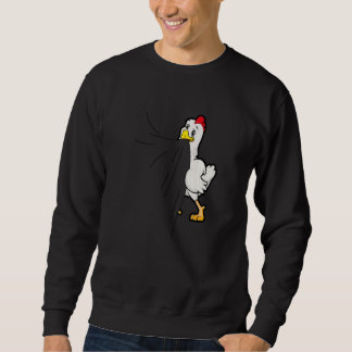 Chicken Biting Cute Chicken Animal Chicken Sweatshirt