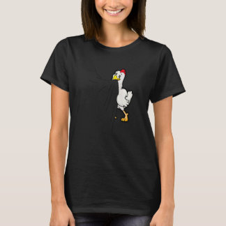 Chicken Biting Cute Chicken Animal Chicken T-Shirt