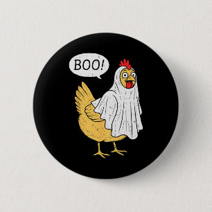 Chicken Boo Halloween Costume Farmer Boys Teens Gi 6 Cm Round Badge