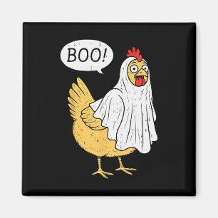 Chicken Boo Halloween Costume Farmer Boys Teens Gi Magnet