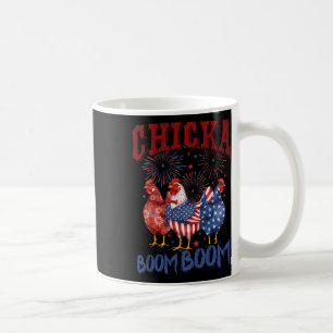 Chicken Boom Boom Funny Patriotic Chicka 4th Of Ju Coffee Mug