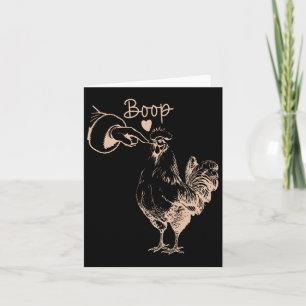 Chicken Boop Christmas Farm Animal Xmas Chicken Pa Card