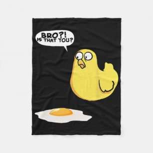 Chicken Bro Is That You Chicken Fleece Blanket