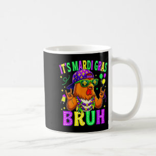 Chicken bruh mardi gras boys girls kids carnival coffee mug