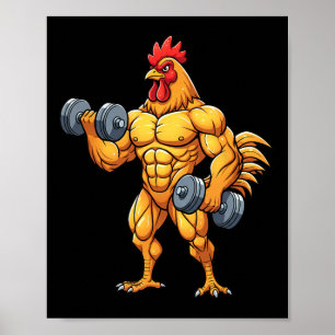 Chicken, Buff Rooster  Poster