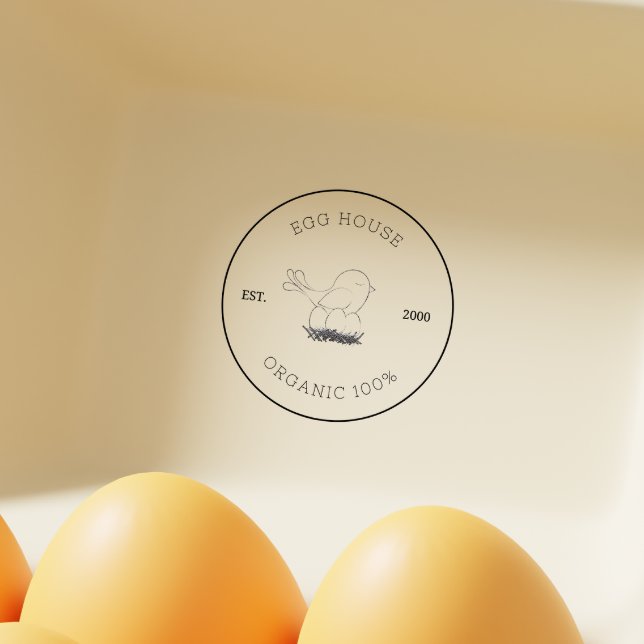 Chicken Business Egg Carton Stamp Family  (Farmhouse Style Egg Carton Stamp Family Business)