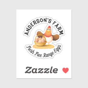 Chicken Business Funny Custom Family Farm Egg