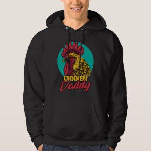 Chicken Butt Chicken Dad Farmer Hoodie