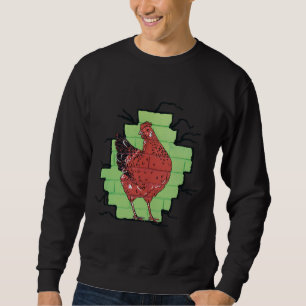 Chicken by Sally O Neill Active Sweatshirt