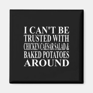 Chicken Caesar Salad Apparel Amazing Funny Potato  Magnet