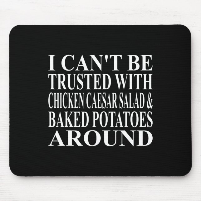 Chicken Caesar Salad Apparel Amazing Funny Potato  Mouse Pad (Front)