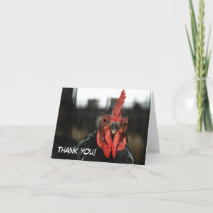 CHICKEN CARD: Thank you Card