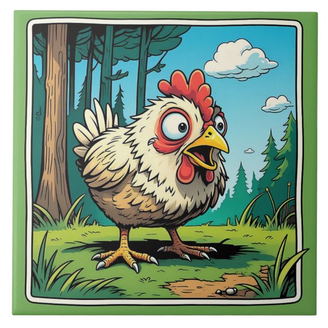 Chicken- Ceramic Tile (Front)