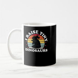 Chicken Chick I Raise Tiny Dinosaurs Funny Chicken Coffee Mug