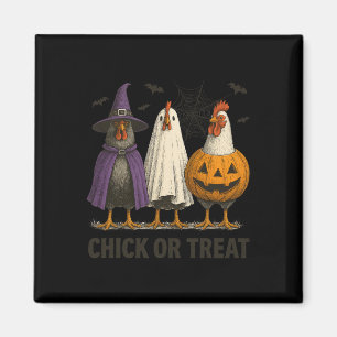 Chicken Chick Or Treat Funny Halloween Costume Far Magnet