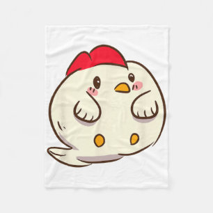 Chicken Chickens - Cute Kawaii Anime Kawaii Japan Fleece Blanket