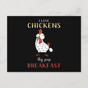 Chicken Chickens Saying Funny Postcard