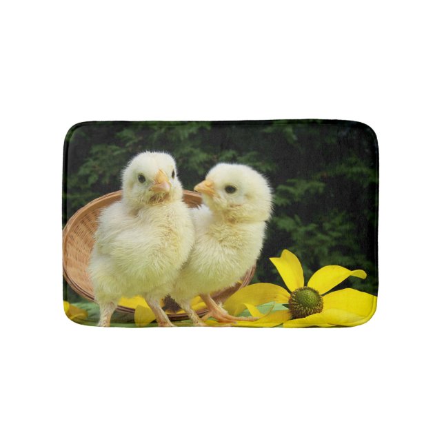 chicken chicks bath mat (Front)