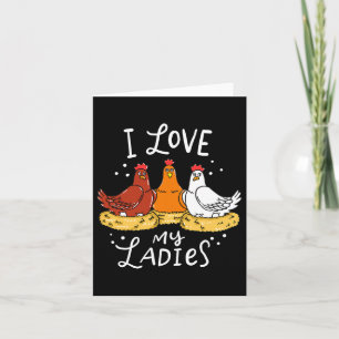 Chicken Chicks Eggs Farmer Funny Gift Card