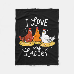 Chicken Chicks Eggs Farmer Funny Gift Fleece Blanket