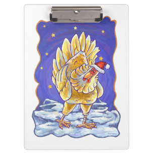 Chicken Christmas Clipboard