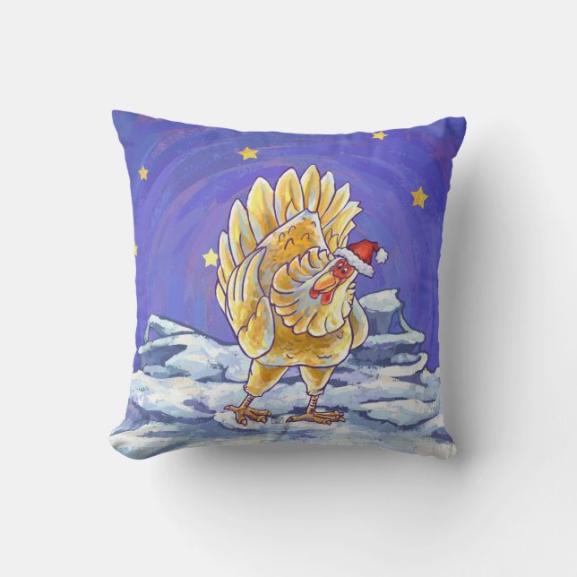 Chicken Christmas Cushion (Front)
