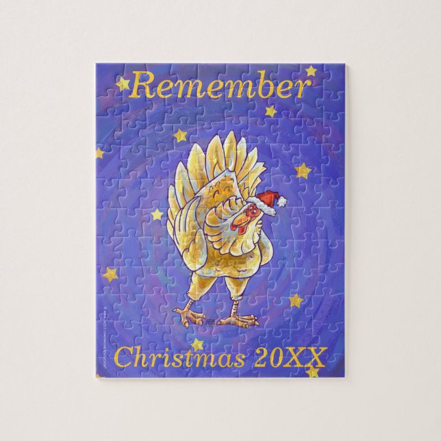 Chicken Christmas Jigsaw Puzzle (Vertical)