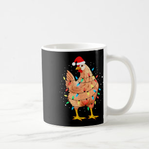 Chicken Christmas Lights Farm Animal Funny Xmas Me Coffee Mug