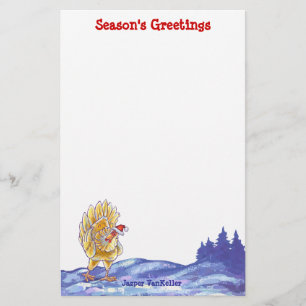 Chicken Christmas Stationery