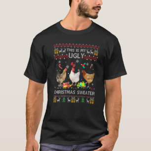 Chicken Christmas This Is My Ugly Sweater Funny Pr
