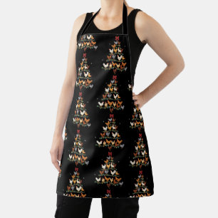 Chicken Christmas Tree Decor Xmas Chickens Lover Apron