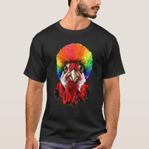 Chicken Clown Carnival Circus Staff Chicken  Farme T-Shirt