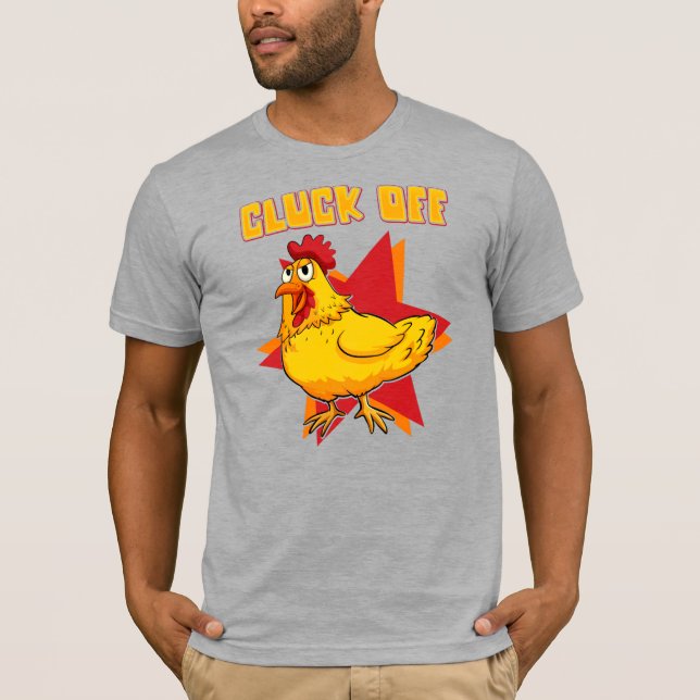 Chicken Cluck Off Poultry Farmer Novelty T-Shirt (Front)