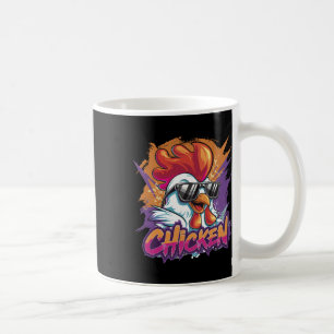 Chicken Cool Funny Hipster Sungles Rooster  Coffee Mug