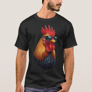Chicken Coop Boss Rooster With Shades T-Shirt