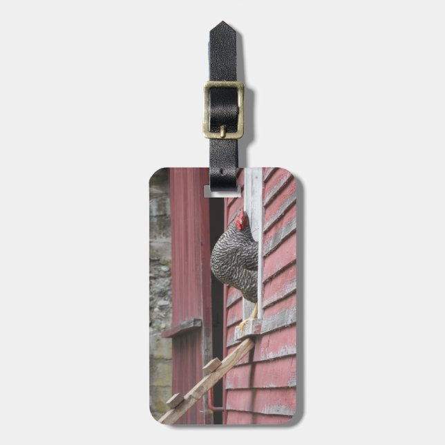 Chicken Coop Luggage Tag (Front Vertical)