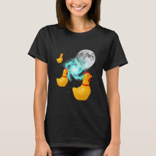 Chicken Cosmic Chickens Moon Patrol T-Shirt