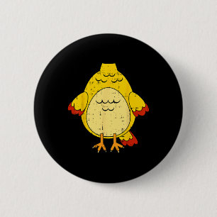 Chicken Costume Cute Easy Animal Halloween Gift 6 Cm Round Badge