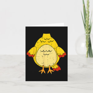 Chicken Costume Cute Easy Animal Halloween Gift Card
